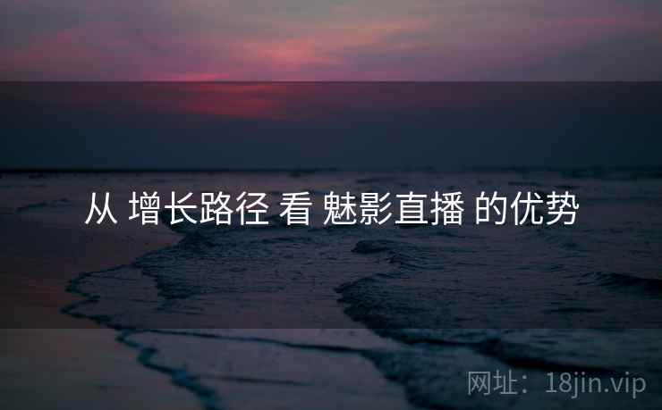 从 增长路径 看 魅影直播 的优势  第1张