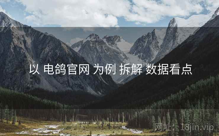 以 电鸽官网 为例 拆解 数据看点  第2张