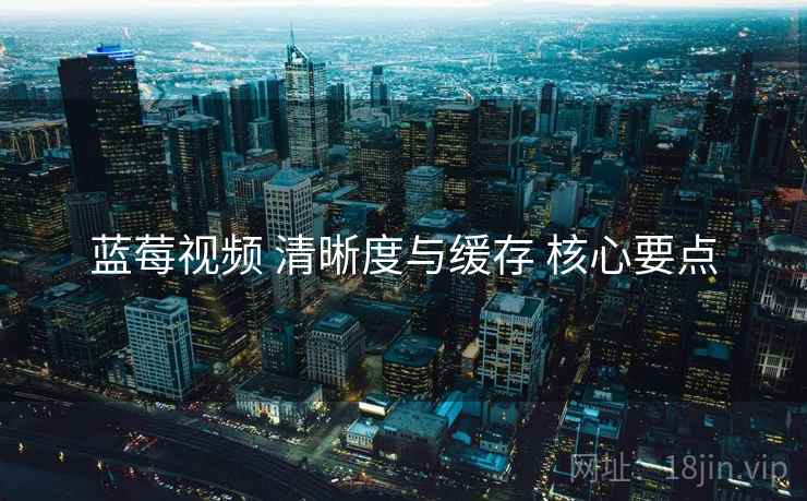蓝莓视频 清晰度与缓存 核心要点