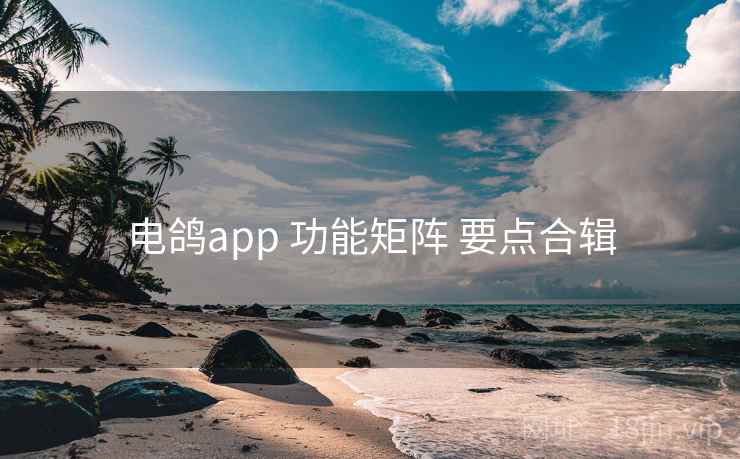电鸽app 功能矩阵 要点合辑